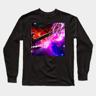 Electric Guitar Nebula Long Sleeve T-Shirt